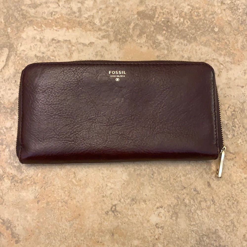 Fossil Burgundy Wallet